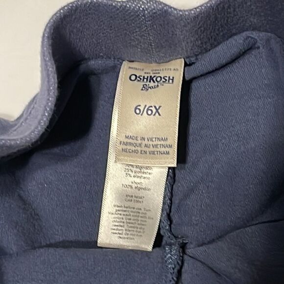 Oshkosh Girls shirt with shorts under. Size 6-6X. - Picture 3 of 4